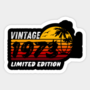 vintage 1973 sunset Sticker